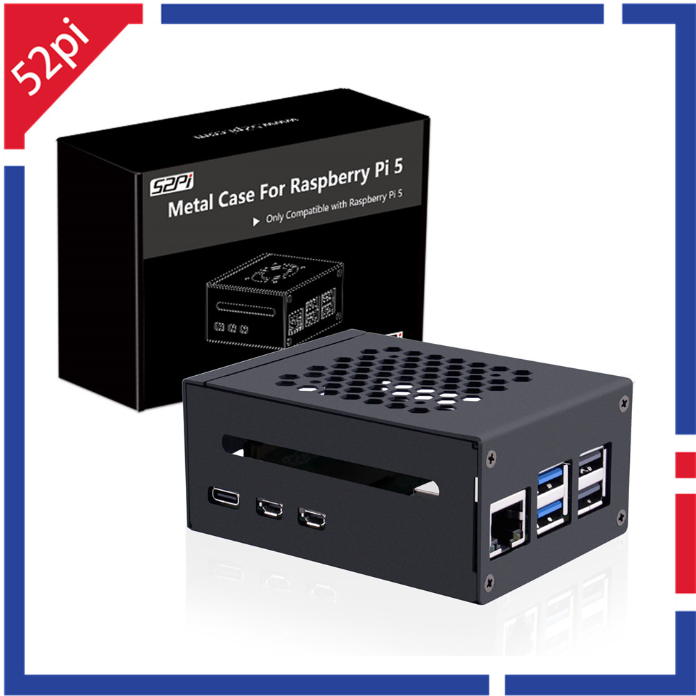 Argon One V3 M.2 Nvme Case - حافظة معدنية 52Pi Raspberry Pi 5