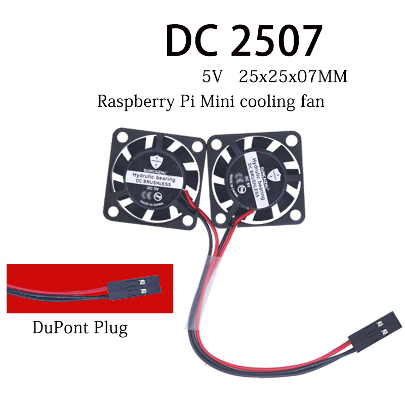 Raspberry Pi Water Cooling Kit - محمل زيت بمروحة تبريد صغيرة ،