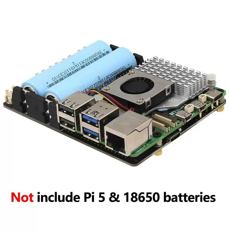 Raspberry Pi Uninterrupted Power Supply Ups 18650 - لوحة توسيع إدارة الطاقة UPS لجهاز