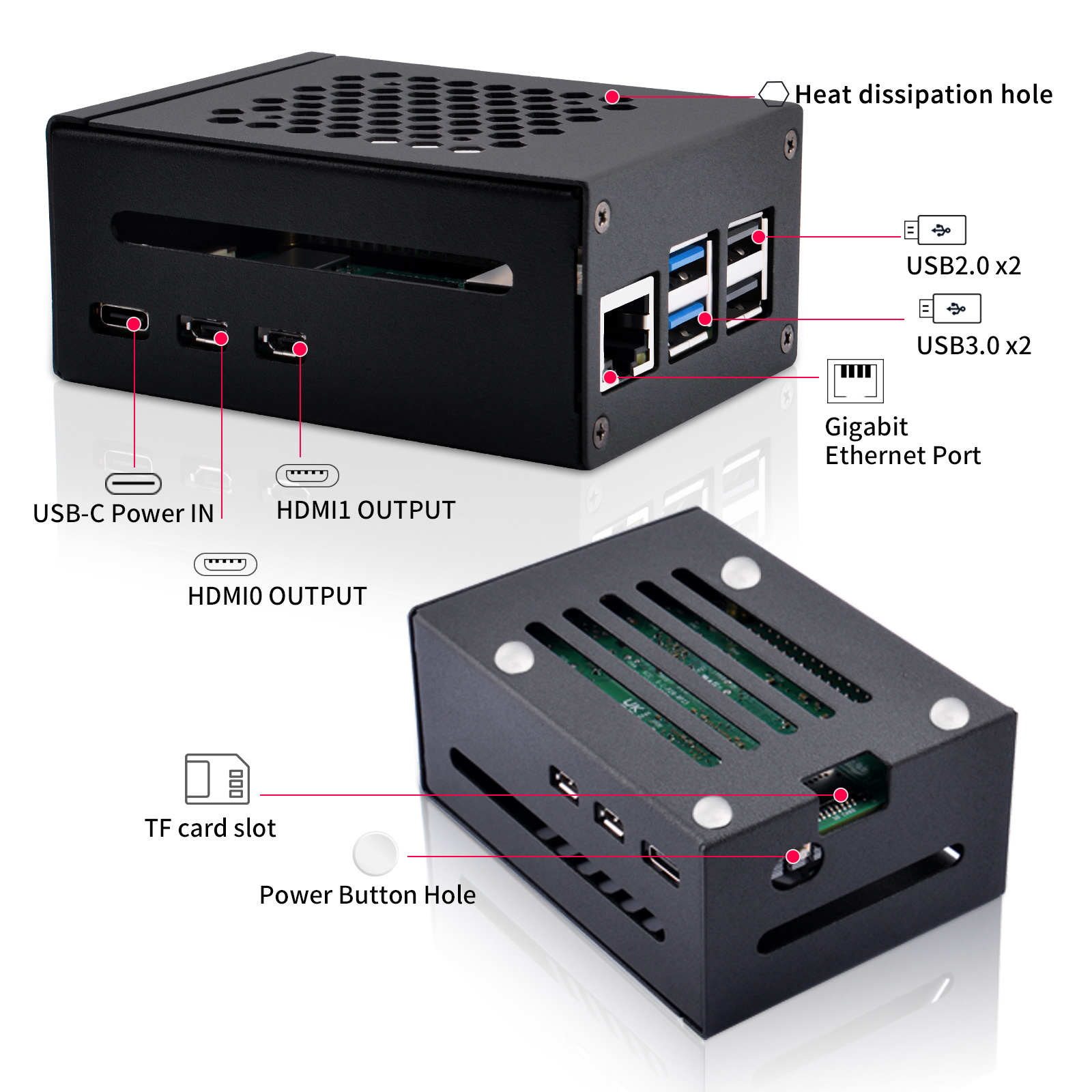 حافظة معدنية 52Pi Raspberry Pi - مراجعة Argon One V3 M.2 Nvme Case وسعره